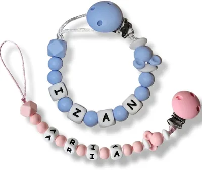 TetebyNoa Genérico - Cesta de Regalo Personalizada para Bebé Nuevo Nacido, Set Portabiberones Personalizado - Bib - Grande C