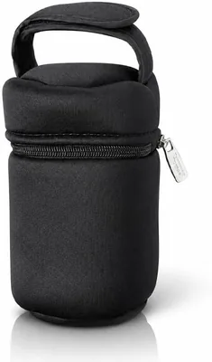 Insulated Bottle Holder Bag, Black - Best Deal