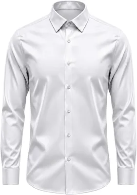 Camisa Social Masculina Slim Fit Manga Longa - Antiamassante e Justa ao Corpo - Trabalho, Eventos e Festas