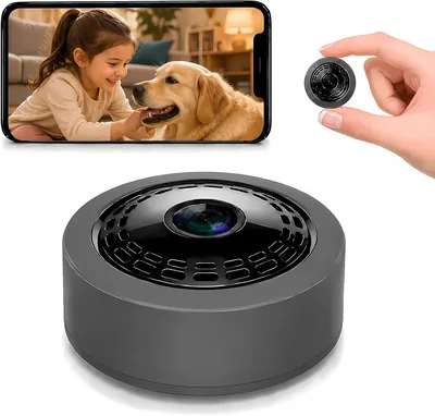 Mini 4K WiFi Camera - Portable Home Security with Motion Detection