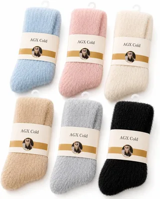 Kit 2 Pares de Meias Peludinhas Femininas - Cano Longo, Inverno Quentinha e Aconchegante