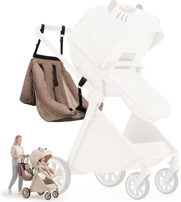 Stroller Hammock Extra Seat - 5 Point Harness Attachment