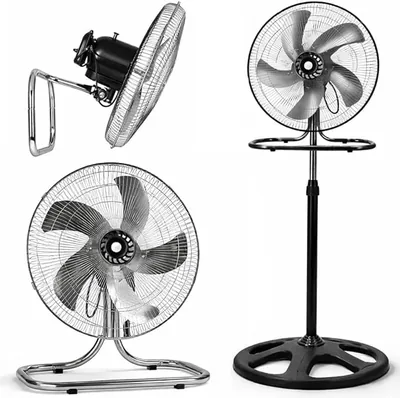 Ventilatore Generico 3 in 1 da Parete e Tavolo, 65 W, Diametro 50 cm, Altezza 125 cm, 3 Velocità - Miglior Affare
