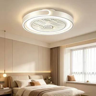 Azanaz Deckenventilator mit Licht 50 cm Flachdeckenventilator Fernbedienung App 6 Stufen 3000K - 6000K Dimmbarer DC-Motor 7200LM Best Deal