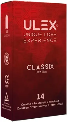 ULEX Classix - 42 Prezerwatywy Klasyczne Nawilżane z Lateksu Naturalnego, 52 mm - Najlepsza Cena