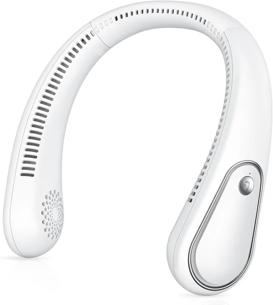 DoXtreme USB Ricaricabile Ventola da Collo Senza Lame - Mini Ventola 360° con 3 Velocità Ultra Silenziosa (35dB) per Viaggi, Ufficio, Casa. Best Deal