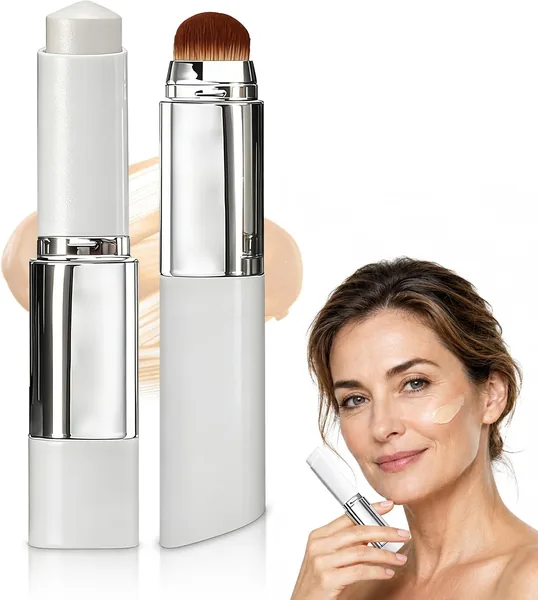 Faccelove Foundation Stick mit Pinsel, 2-in-1 Farbwechsel-Foundation LSF 15, Anti-Aging Pflege für reife Haut ab 40, jetzt 59% Rabatt!