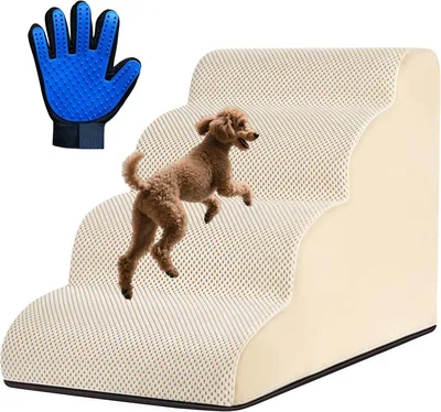 Chieflay Dog Stairs Ramp - 4 Tier Steps