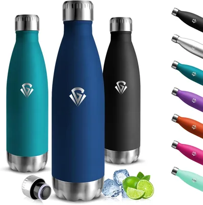 Motswedi 750ml Bottiglia d'Acqua in Acciaio Inossidabile 18/8, Riutilizzabile Termica, a Prova di Perdite, per Sport, Yoga