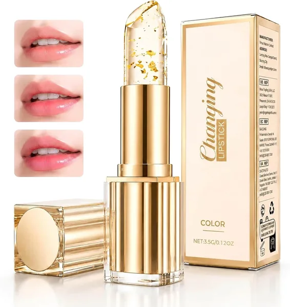 Bálsamo Labial Colorido Mudável 2026 para Mulheres, PH Lipstick, Escuro Transparente que Muda de Cor (27) - Melhor Preço