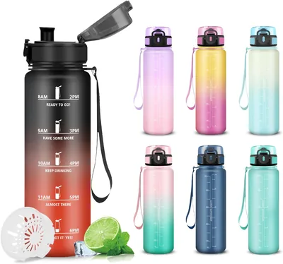 Botella de Agua Mujigaga - 500 ml - Botella para Niños, Anti-Fugas, Fácil de Limpiar, con Filtro