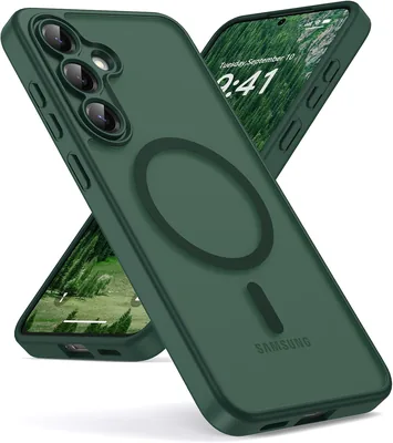 Funda magnética para Samsung Galaxy S25FE 5G, compatible con Magsafe, protección militar, cubrimos