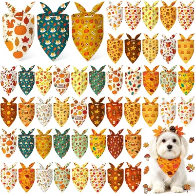 Abbylike Fall Dog Bandanas Bulk - Best Deal