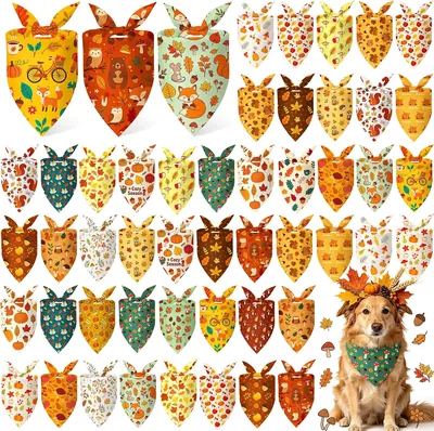 Abbylike Fall Dog Bandanas Bulk - Best Deal