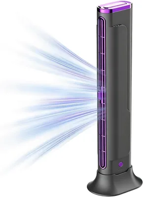 Bladelose USB-Lüfter für Schlafzimmer - Tragbares Gerät zum Aufladen - Schreibtischluftkühler - Für Zuhause, Büro und Auto