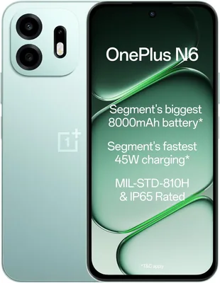 OnePlus N6 | 6GB+128GB | नीला | 8000mAh बैटरी | 45W तेज चार्जिंग | 60 महीने की सुचारू कार्यक्षमता | 26% ऑफ