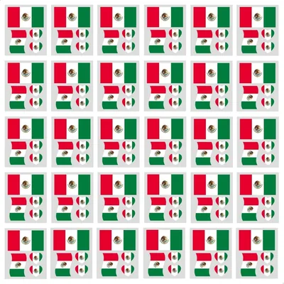 30 Pcs Mexico Flag Tattoos - World Cup Party Deal
