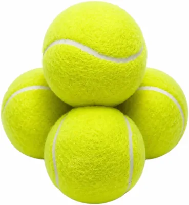 Pack de 4 Pelotas de Tenis Genérico - Gran Elasticidad y Resistencia para Entrenamiento Deportivo Tenis-Pádel