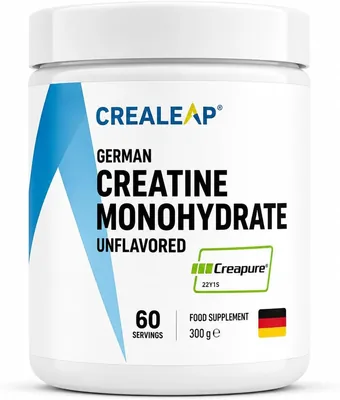 Crealeap Creatine Monohydrate Powder 300g - Unflavored Micronized Supplement
