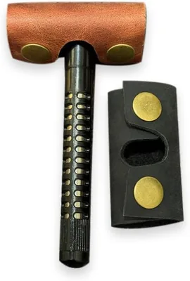 Dessi Crazy Horse Leather Safety Razor Travel Case Pack of 2 Best Deal
