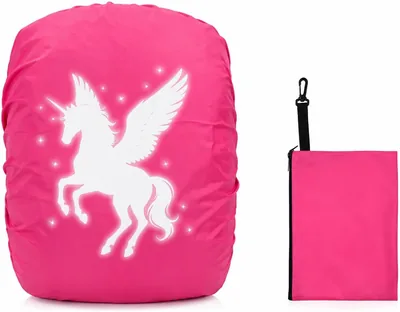 Regenhaube für Schulrucksack, wasserdicht mit Reflektoren, Kinder-Schulrucksack Regenhaube für Jungen und Mädchen