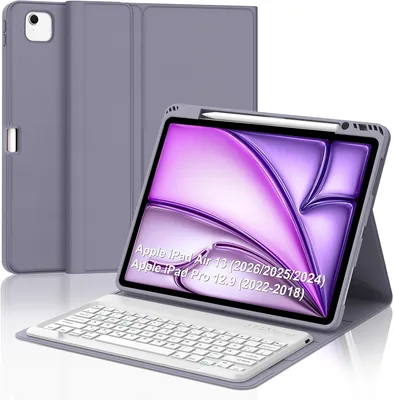 Bluetooth Magnetic Keyboard for iPad Air & Pro - Purple