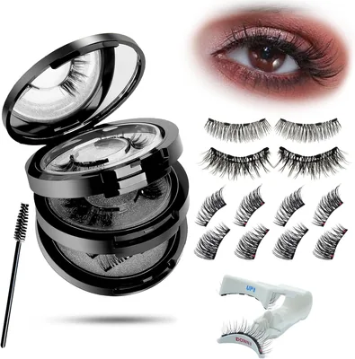 Pinceaux de cils magnétiques pour un look naturel avec applicateur - Modèle 3/4
