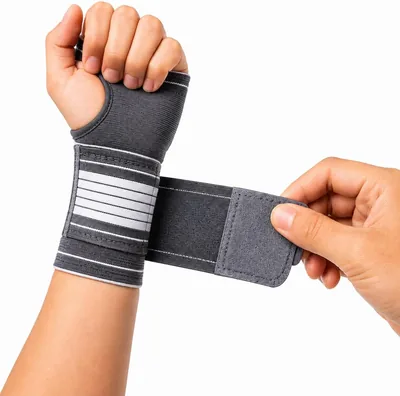 Munhequeira Ortopédica Ajustável Compressão Pulso Tendinite Academia Musculação Esportiva Suporte Reforçado Elástica com Velcro - Melhor Preço