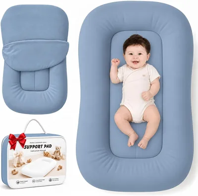 Baby Lounger - Soft Cotton Infant Support Cushion