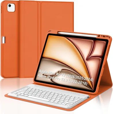Magnetic Bluetooth Keyboard for iPad Pro & Air - Orange