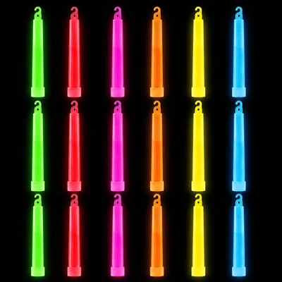 Kangtaixin Leuchtende Gummibänder - 6 Farben LED-Glowstick für Party, Festival, Camping oder Geburtstag