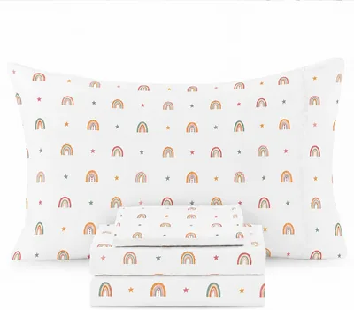 Ivellow Twin Sheets Set Kids, Cotton Bedding