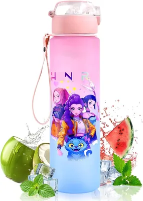 Techpinmin Bouteille d'eau avec paille pour KPO, 750ml Bouteille d'eau | Parfaite pour l'apprentissage, les activités extérieures, le voyage Best Deal