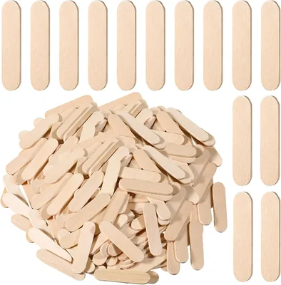 400pcs Mini Popsicle Sticks - Food Grade Wood Craft Sticks