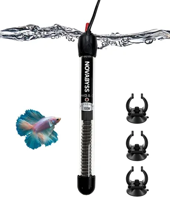 NovAbyss Aquarium Heater 100W Submersible Adjustable Thermostat up to 100L Best Deal