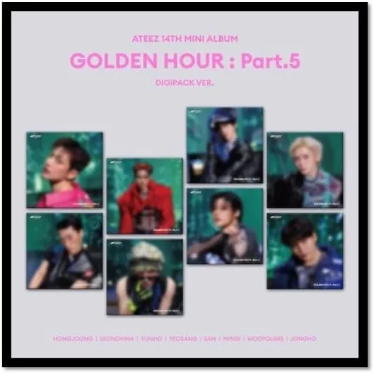 A.TEEZ GOLDEN HOUR SAN Ver. 14th Mini Album (11% Off)