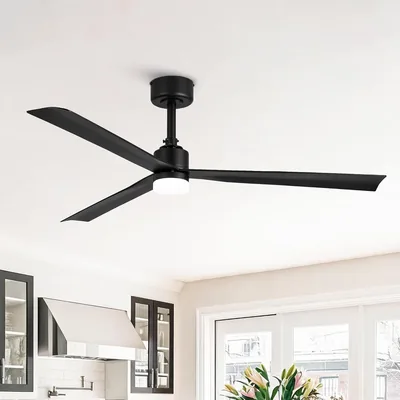 Ventilateur Parrot Uncle 127 cm avec Lumière Silencieuse et Réversible, Moteur DC 40 W, Mode Été/Hiver, 3 Températures de Couleur - Meilleur Deal
