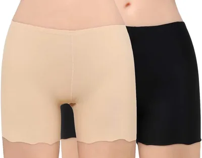 PLUMBURY Women's Boyshort Panty - Seamless Ice Silk - Best Deal
