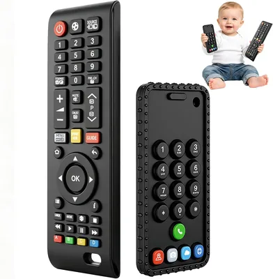 Telecomando Giocattolo per Neonati 2 Pezzi, Giochi Dentizione Silicone, 3-12 Mesi - Best Deal