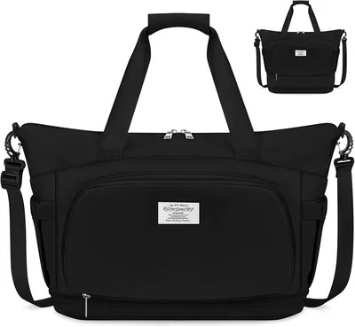 Bolsa de Viaje Deportiva RAINSMORE para Mujer Hombre | Organizador Resistente y Plegable