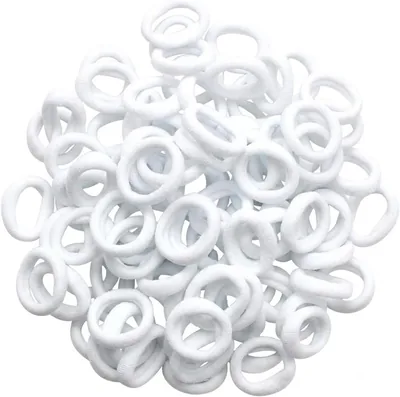 TSUOUKL 100 st pa lev livs hårsnorr för barn, 2 cm elastisk platt gummi babyhårband, liten hårsnorr för flickor småbarn