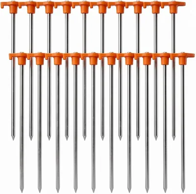 20 Pack Galvanized Tent Pegs - Best Deal