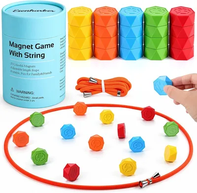 Magnet Game with String, Magnetic Chess Set