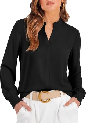 OFEEFAN Women's Long Sleeve Blouses - Fall Business Tops