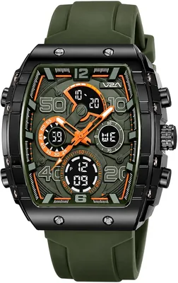 V2A AXON 3103 पुरुषों के लिए अनोखी टोनू केस और बहु-लेयर डायल डिज़ाइन वाली एनालॉग-डिजिटल घड़ी | सर्वश्रेष्ठ सौदा