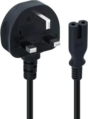 Figure 8 Power Lead 3m C7 2-Pin Mains Cable, Compatible with PS5/PS4/Xbox & More - Best Deal