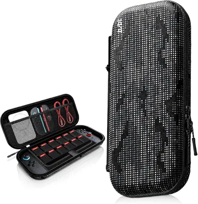 BJBT Premium Canvas Case for Nintendo Switch 2, 12 Game Slots, Perforated Design