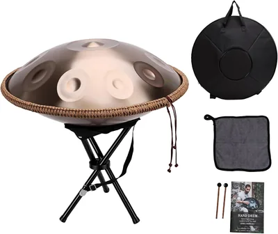 Summina 22 inch D Minor Kurd Handpan Drum 440Hz 10 Notes