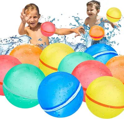 Funnity Magnetische Wasserbombe Wiederverwendbares Set von 10 | 1-Sekunden Selbstschließung, Mehr Spielzeit anstatt Aufräumen, Ohne Plastik - 28% Rabatt