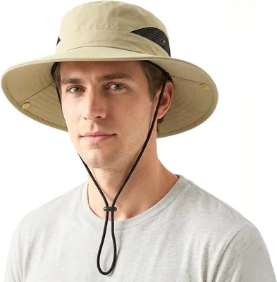 Wide Brim Sun Hats Men - Safa Packable Bucket Hat